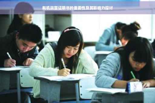 有机蔬菜证明书的重要性及其影响力探讨