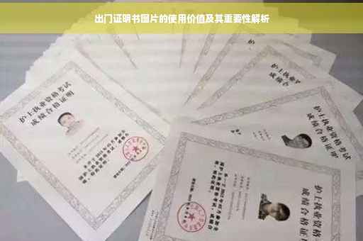 出门证明书图片的使用价值及其重要性解析