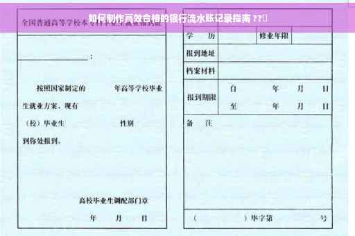如何制作高效合格的银行流水账记录指南 ??✨