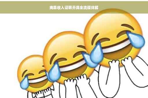 南昌收入证明开具全流程详解