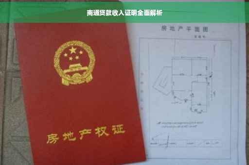 南通贷款收入证明全面解析