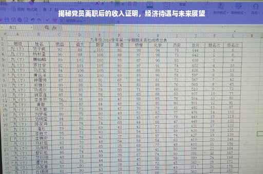揭秘党员离职后的收入证明，经济待遇与未来展望