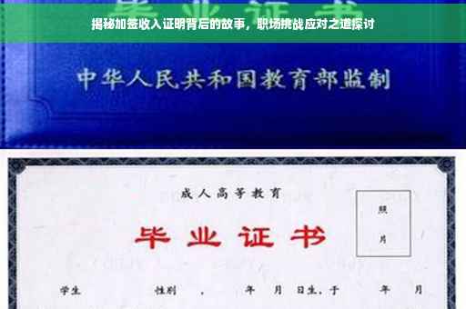 揭秘加签收入证明背后的故事，职场挑战应对之道探讨