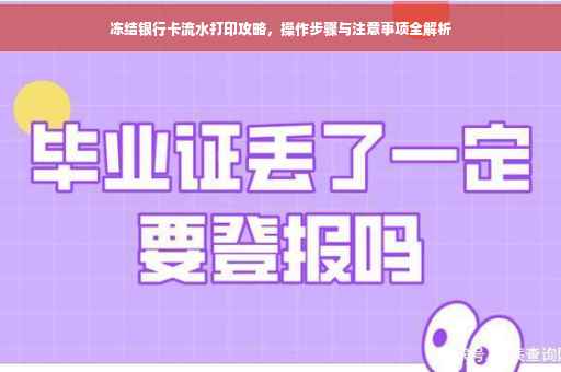 冻结银行卡流水打印攻略，操作步骤与注意事项全解析