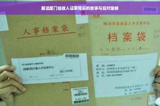 解读厦门低收入证明背后的故事与应对策略