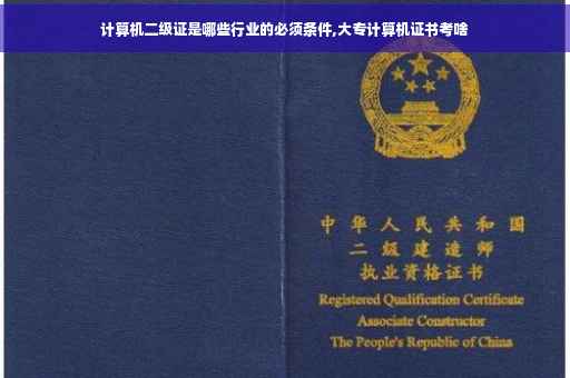 计算机二级证是哪些行业的必须条件,大专计算机证书考啥 计算机二级证是哪些行业的必须条件,大专计算机证书考啥