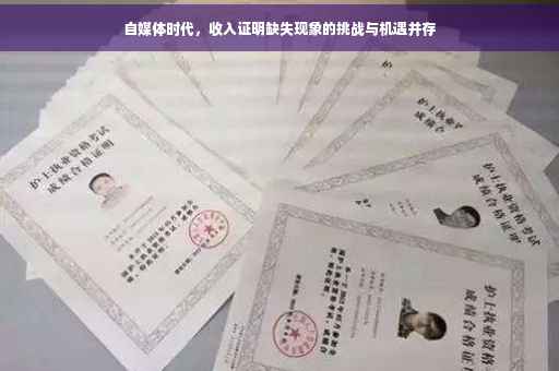 自媒体时代，收入证明缺失现象的挑战与机遇并存