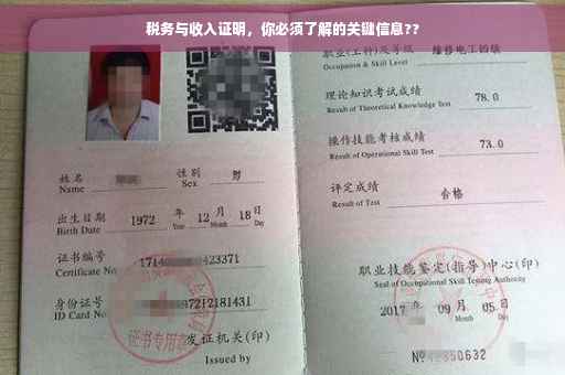 税务与收入证明，你必须了解的关键信息??