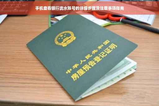 手机查看银行流水账号的详细步骤及注意事项指南