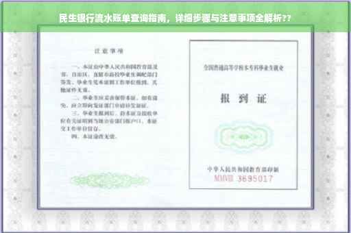 民生银行流水账单查询指南，详细步骤与注意事项全解析??