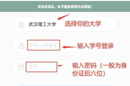 毕业证丢失，电子版能否替代纸质版？