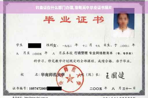 钓鱼证在什么部门办理,鲁甸高中毕业证书图片