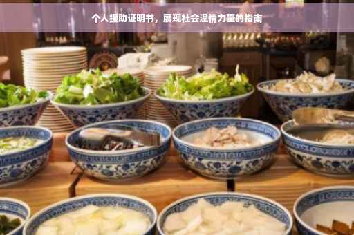 个人援助证明书，展现社会温情力量的指南