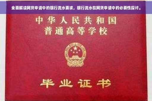 全面解读网贷申请中的银行流水要求，银行流水在网贷申请中的必要性探讨。