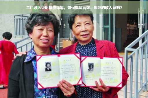 工厂收入证明模板详解，如何撰写高效、规范的收入证明？