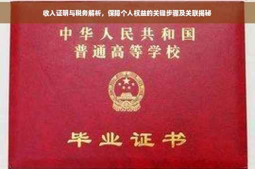 收入证明与税务解析，保障个人权益的关键步骤及关联揭秘