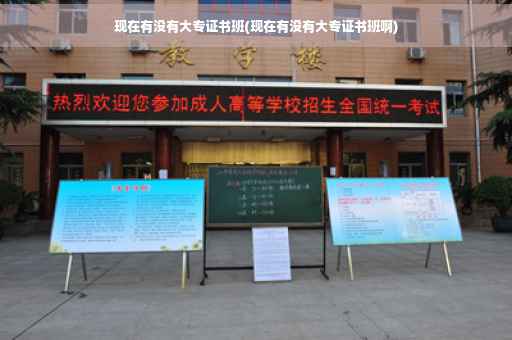现在有没有大专证书班(现在有没有大专证书班啊)
