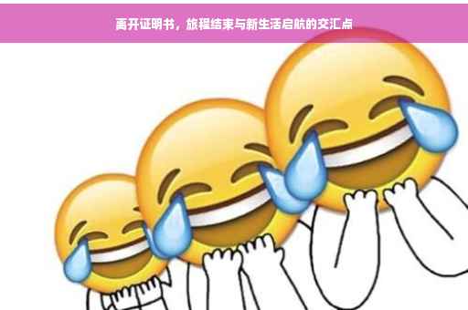 离开证明书，旅程结束与新生活启航的交汇点