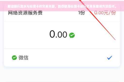 解读银行流水与社保卡的交易关联，能否使用社保卡进行交易及查询方法探讨。
