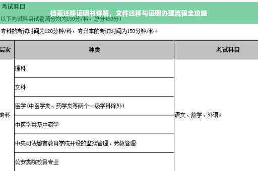 档案迁移证明书详解，文件迁移与证明办理流程全攻略