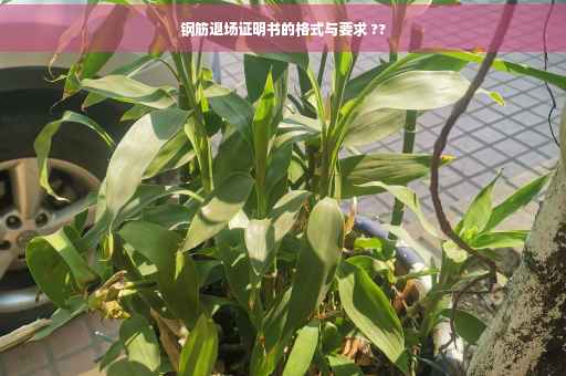 钢筋退场证明书的格式与要求 ??