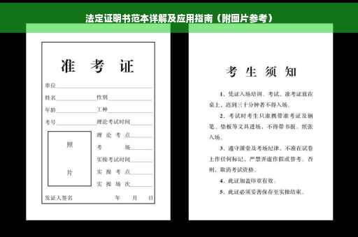 法定证明书范本详解及应用指南（附图片参考）