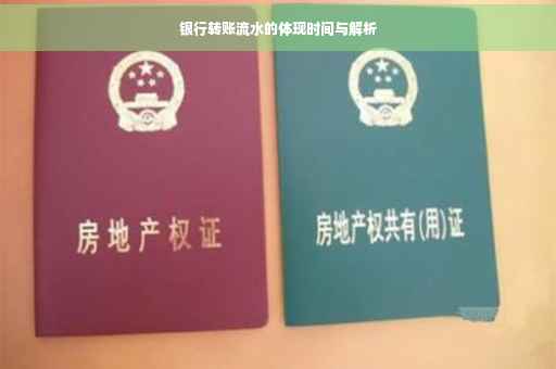 银行转账流水的体现时间与解析