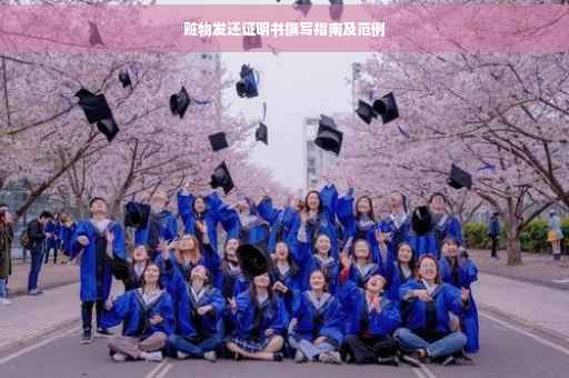 赃物发还证明书撰写指南及范例