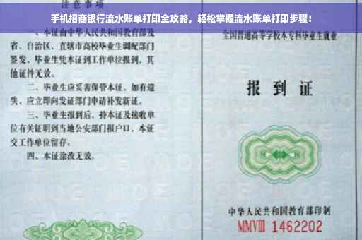 手机招商银行流水账单打印全攻略，轻松掌握流水账单打印步骤！