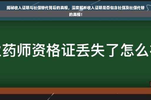 揭秘收入证明与社保替代背后的真相，深度解析收入证明是否包含社保及社保代替的真相！