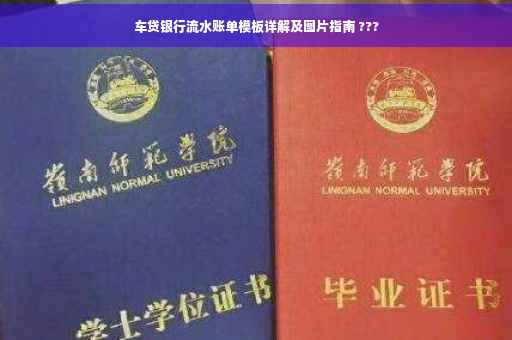 车贷银行流水账单模板详解及图片指南 ???