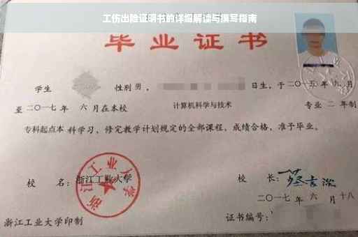 工伤出险证明书的详细解读与撰写指南