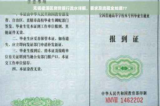 无锡梁溪区房贷银行流水详解，要求及流程全知道??