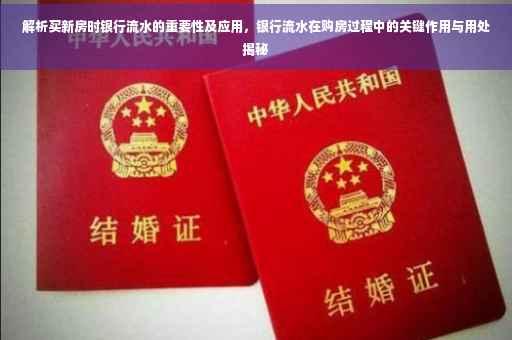 解析买新房时银行流水的重要性及应用，银行流水在购房过程中的关键作用与用处揭秘