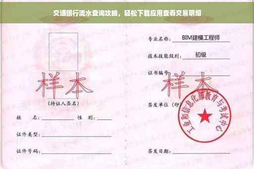 交通银行流水查询攻略，轻松下载应用查看交易明细