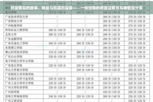熬夜背后的故事，挑战与机遇的探索——一份特殊的熬夜证明书与表情包分享