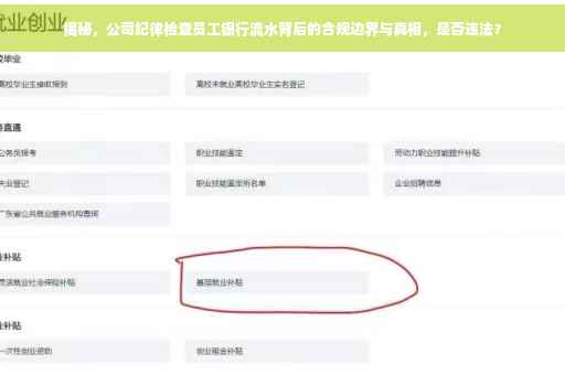 揭秘，公司纪律检查员工银行流水背后的合规边界与真相，是否违法？