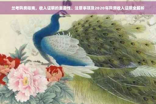 兰考购房指南，收入证明的重要性、注意事项及2020年购房收入证明全解析
