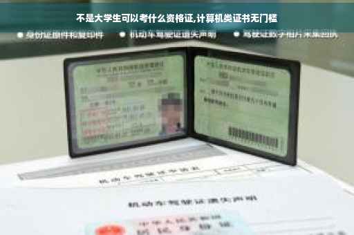 不是大学生可以考什么资格证,计算机类证书无门槛