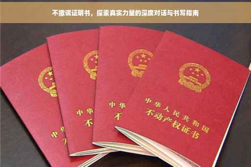 不撒谎证明书，探索真实力量的深度对话与书写指南