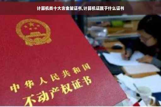 计算机类十大含金量证书,计算机证属于什么证书