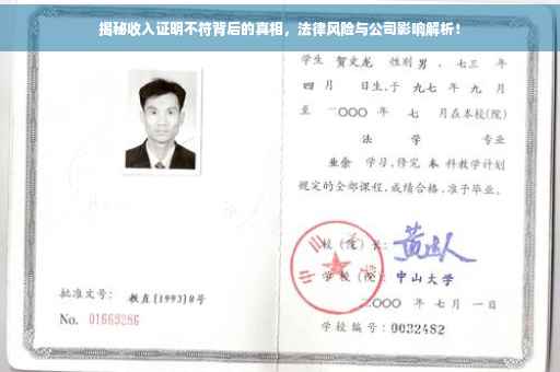 揭秘收入证明不符背后的真相，法律风险与公司影响解析！