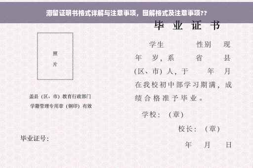 滞留证明书格式详解与注意事项，图解格式及注意事项??