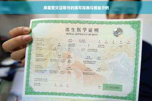 房屋受灾证明书的撰写指南与模板示例