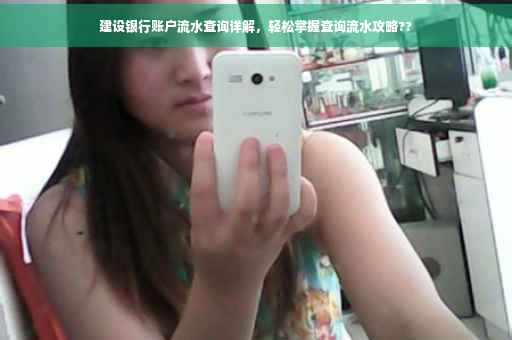 建设银行账户流水查询详解，轻松掌握查询流水攻略??