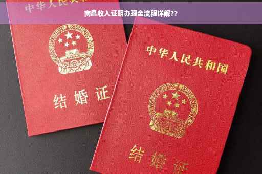 南昌收入证明办理全流程详解??