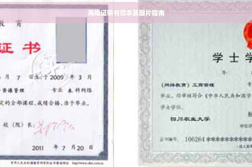 再婚证明书范本及图片指南