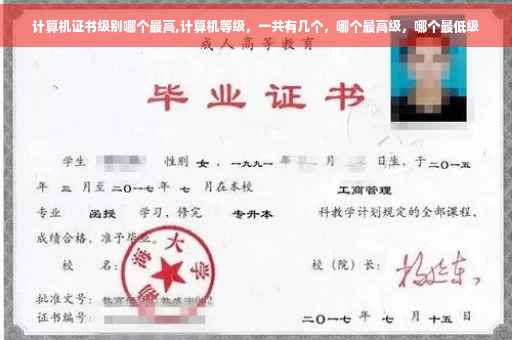 计算机证书级别哪个最高,计算机等级，一共有几个，哪个最高级，哪个最低级