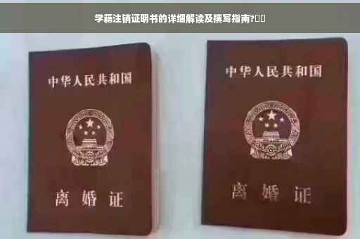 学籍注销证明书的详细解读及撰写指南?⚡️