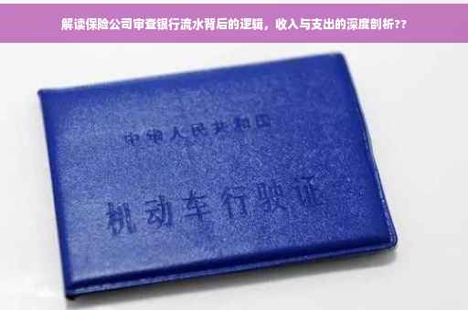 解读保险公司审查银行流水背后的逻辑，收入与支出的深度剖析??